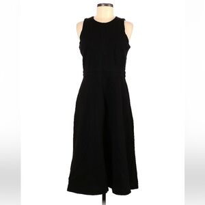 NWT Ann Taylor TALL LONG Dress Black Sleeveless Cotton Wedding Minimalist Spring